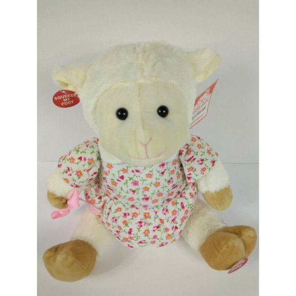 Cuddle Barn "Mary's Little Lamb" Musical Moving 10" Stuffed Plush Toy - No Cane - Picture 1 of 12